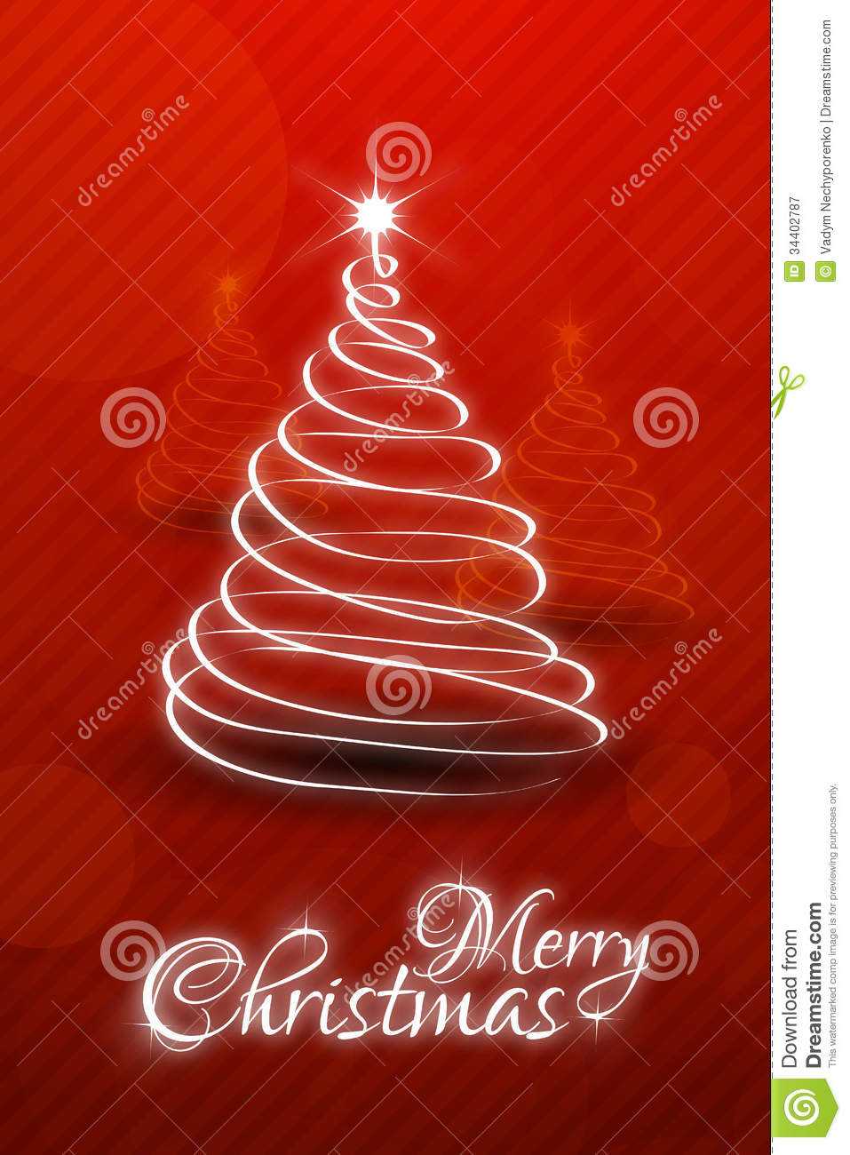 Christmas Card Template Stock Vector. Illustration Of Copy In Christmas Photo Cards Templates Free Downloads