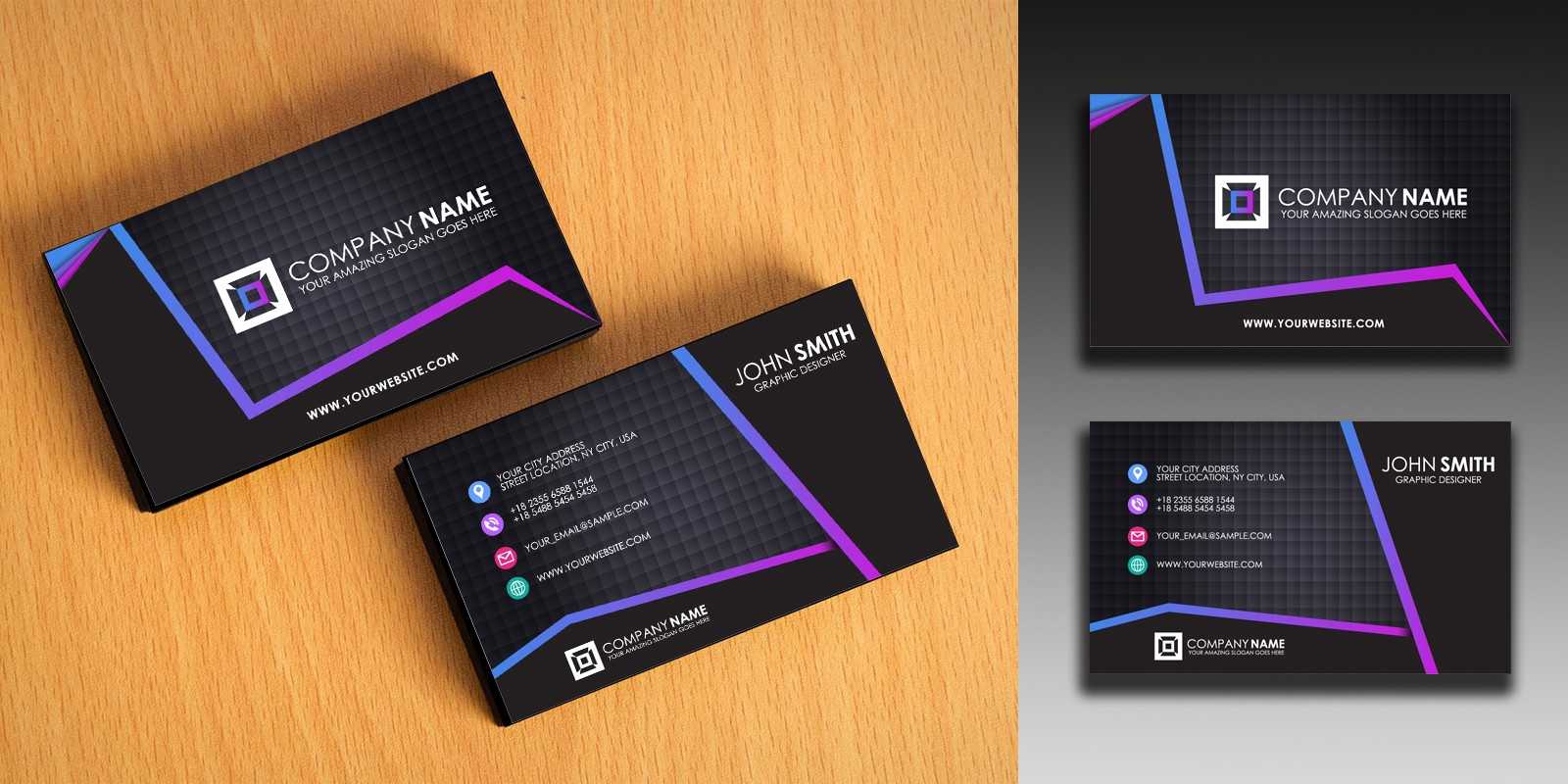 Clean And Simple Business Card Template Pertaining To Buisness Card Templates