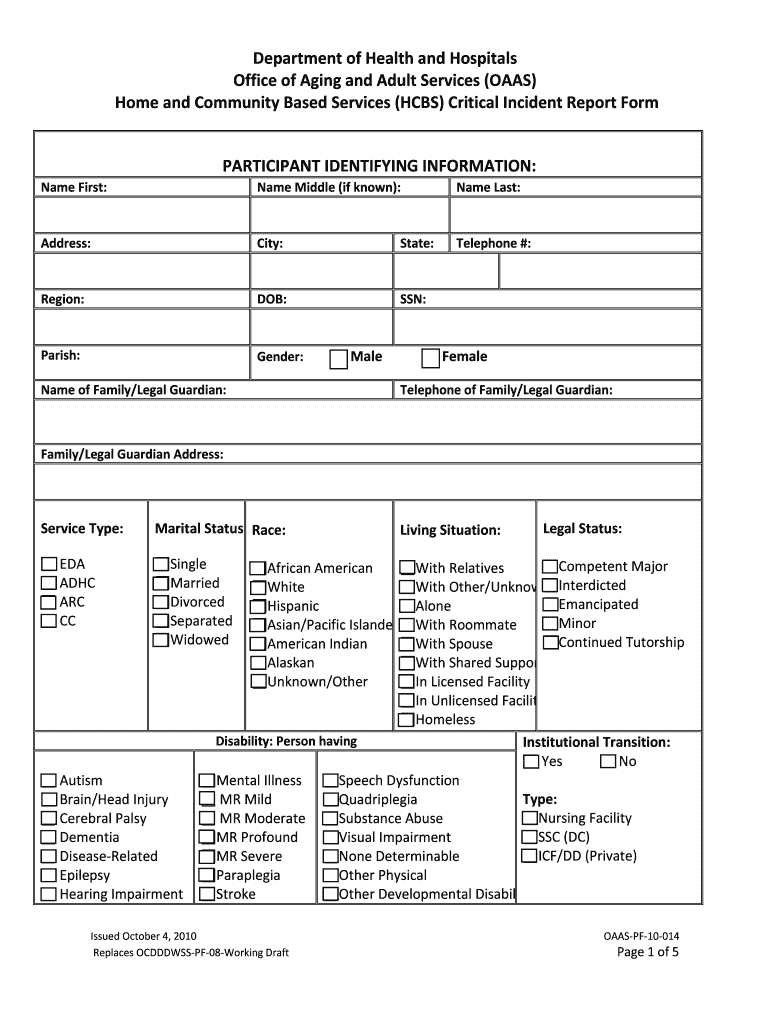Clinical Incident Report Sample Throughout Ohs Incident Report Template Free