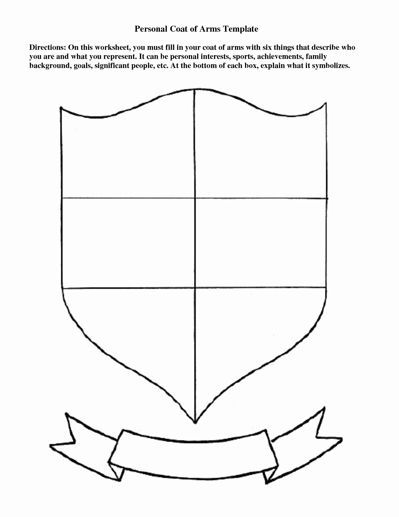 Coat Of Arms Template Printable Free That Are Mesmerizing Intended For Blank Shield Template Printable