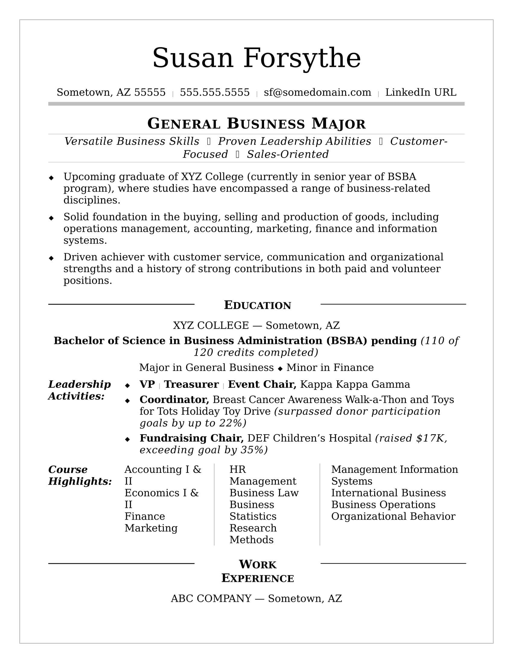 College Resume | Monster For College Student Resume Template Microsoft Word