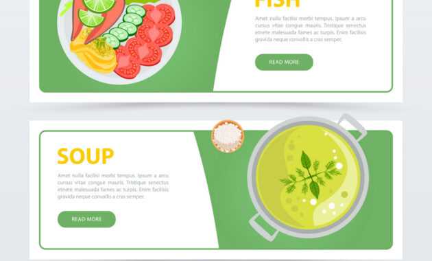 Colorful Horizontal Food Banner Template regarding Food Banner Template