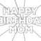 Coloring : Phenomenal Printable Coloring Birthday Card Free With Regard To Mom Birthday Card Template