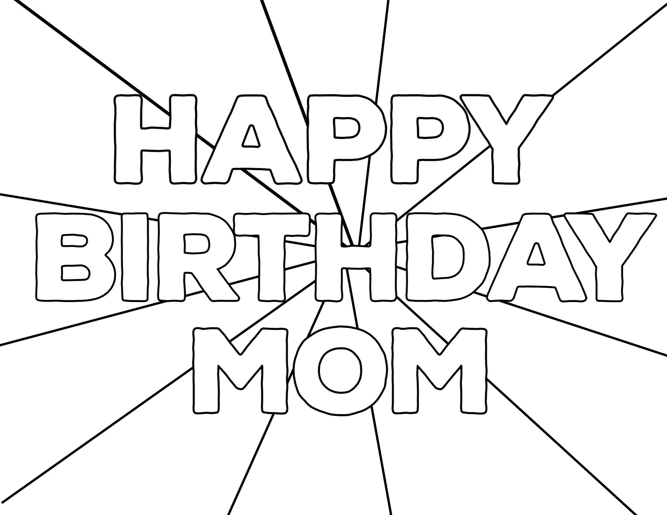 Coloring : Phenomenal Printable Coloring Birthday Card Free With Regard To Mom Birthday Card Template
