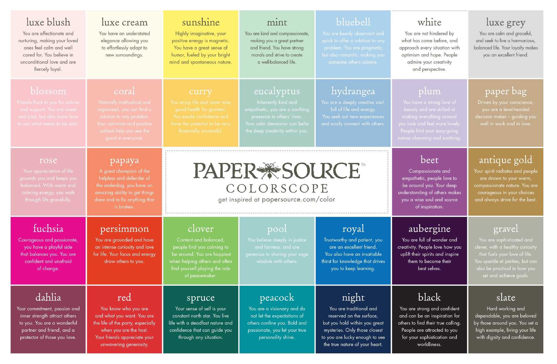 Colorscope | Paper Source With Paper Source Templates Place Cards