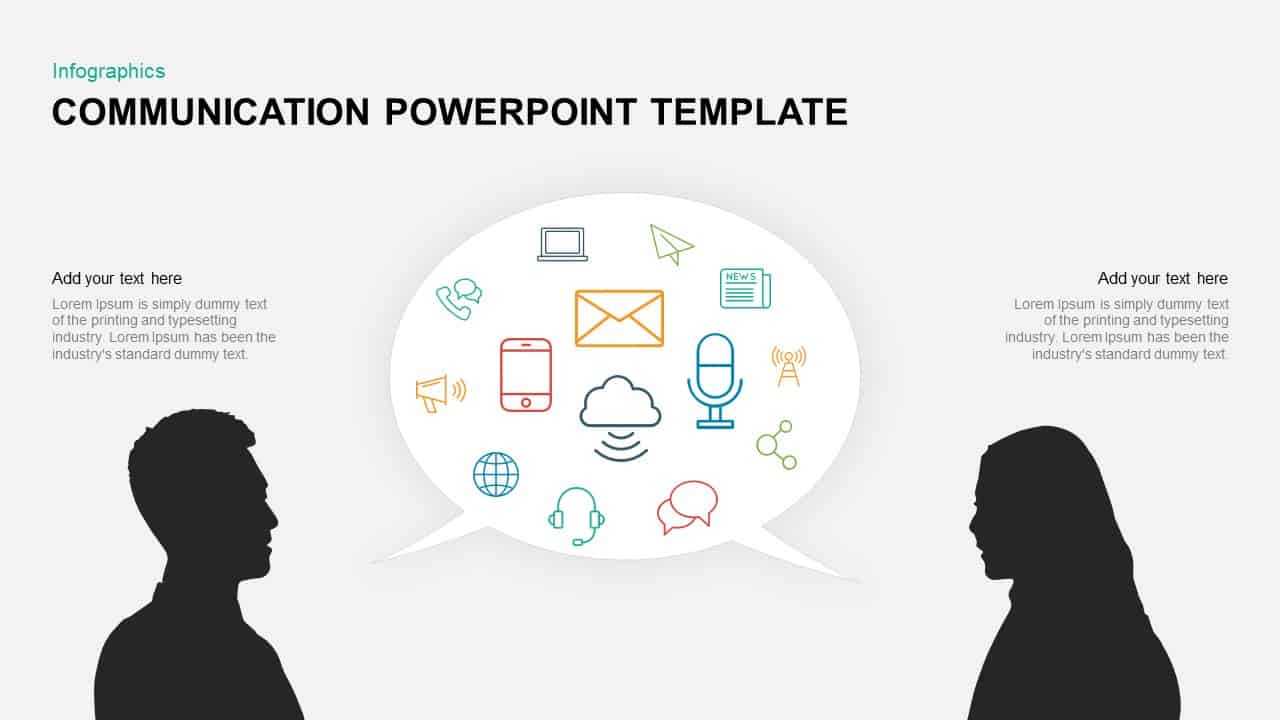 Communication Powerpoint Template & Keynote Diagram For Powerpoint Templates For Communication Presentation
