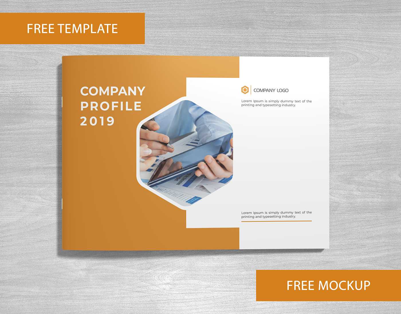 Company Profile Free Template And Mockup Download On Behance Within Free Brochure Template Downloads