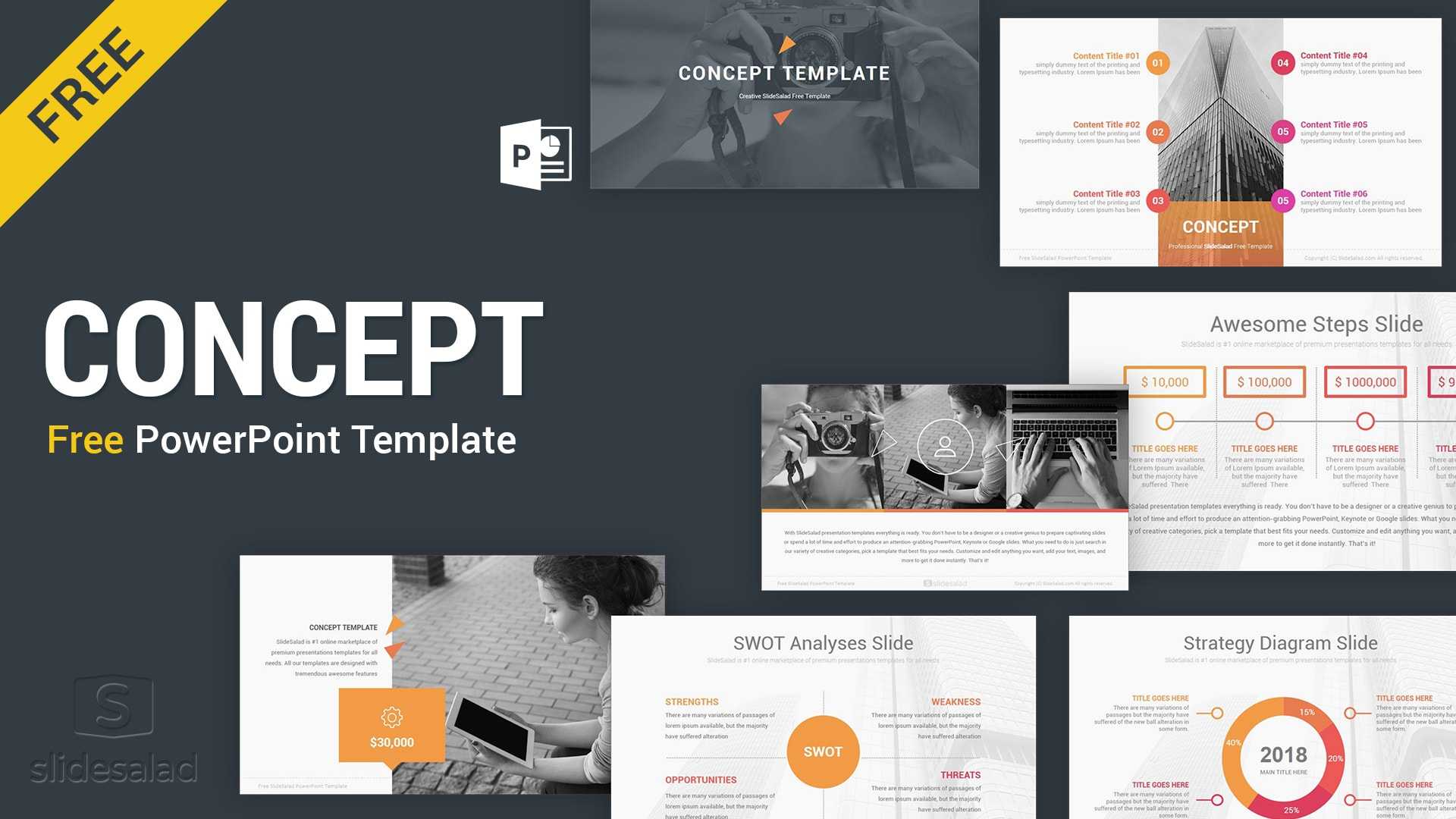 Concept Free Powerpoint Presentation Template – Free For Powerpoint Slides Design Templates For Free
