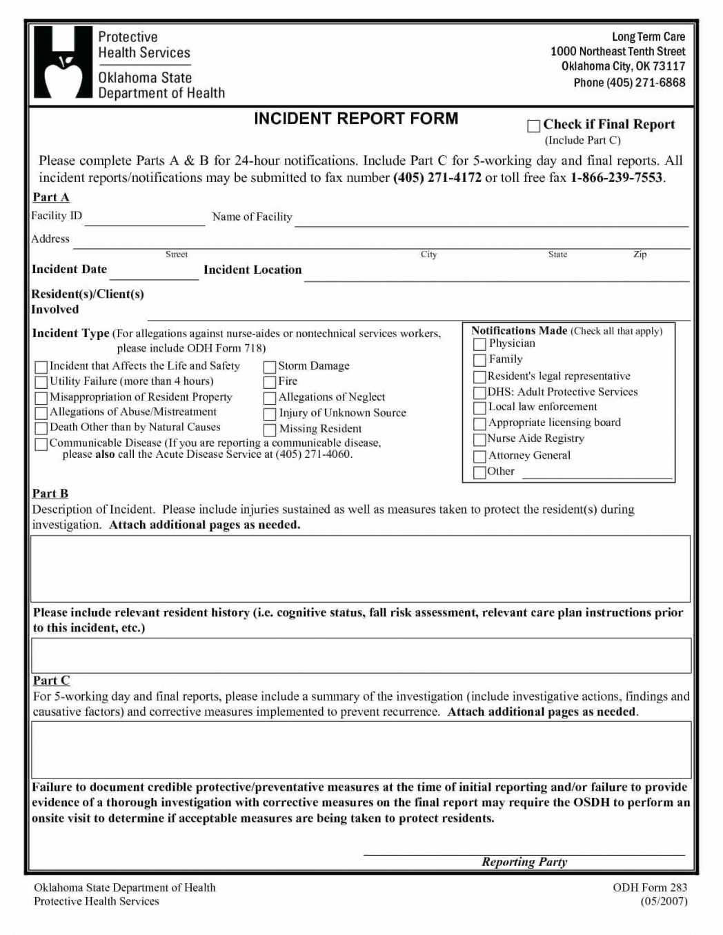 Construction Accident Report Form Sample Work Incident For Accident Report Form Template Uk