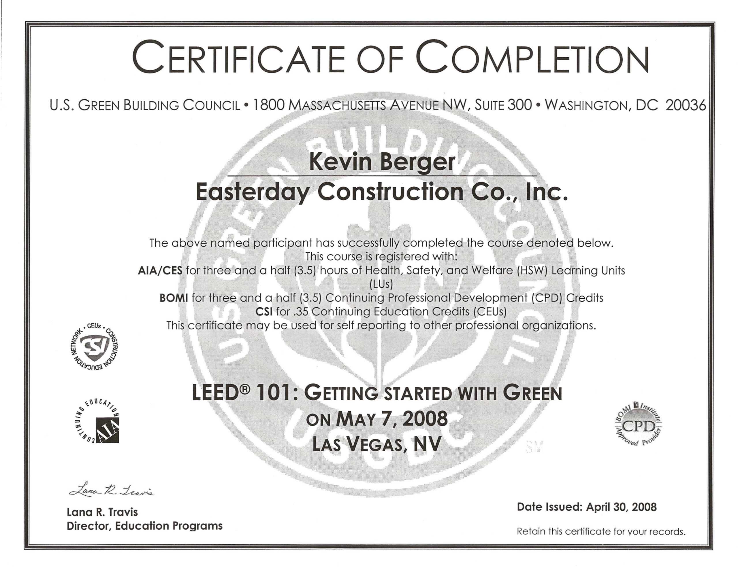 Construction Certificate Of Completion Template ] – Doc In Certificate Of Completion Construction Templates