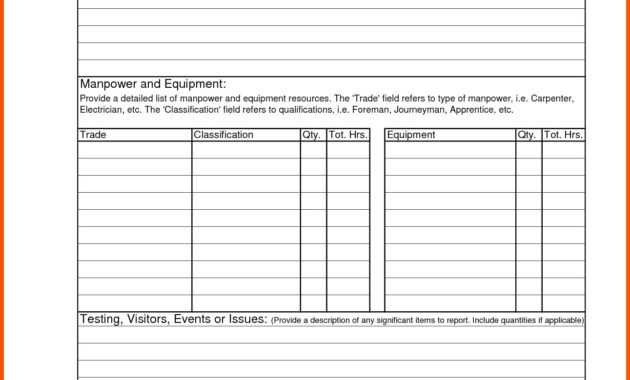 Construction Daily Report Template Examples Best Free intended for Superintendent Daily Report Template