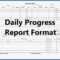 Construction Daily Report Template Examples Site Progress In Construction Daily Progress Report Template