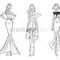 Contoh Soal Dan Materi Pelajaran 5: Female Fashion Model Sketch Pertaining To Blank Model Sketch Template
