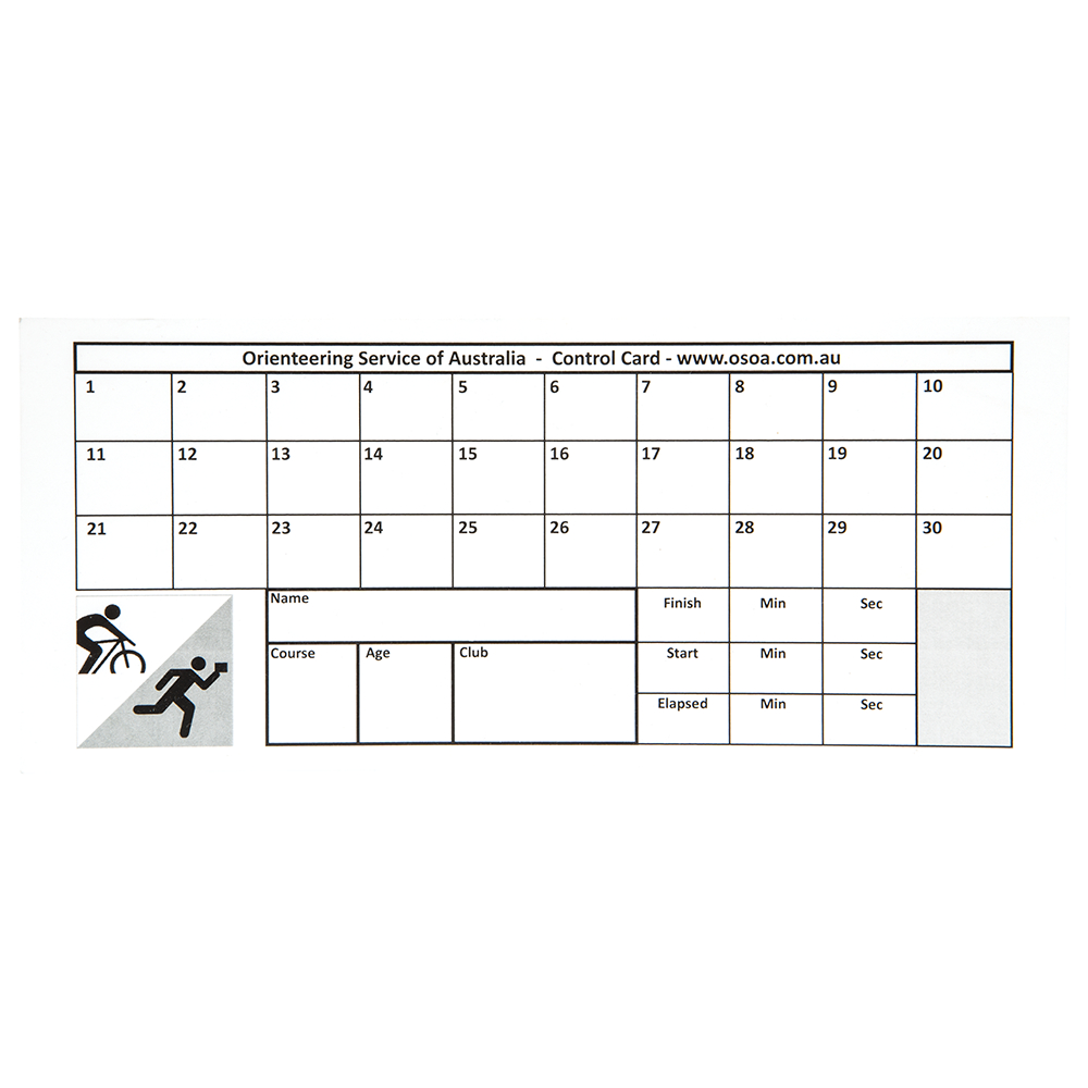 Control Punch Cards Pertaining To Orienteering Control Card Template