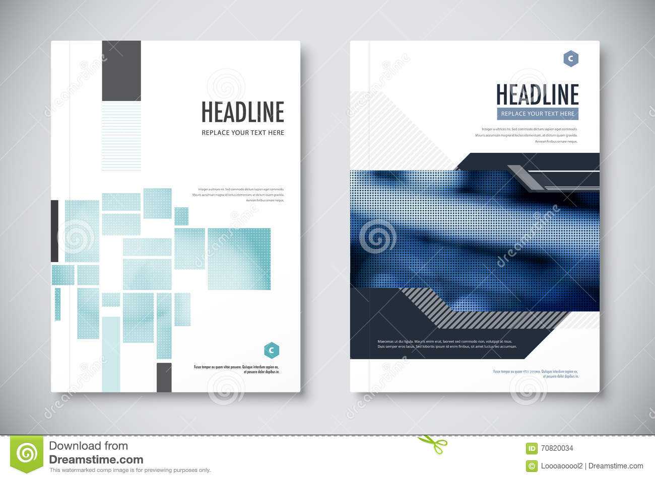 Corporate Annual Report Template Design. Corporate Business Pertaining To Illustrator Report Templates