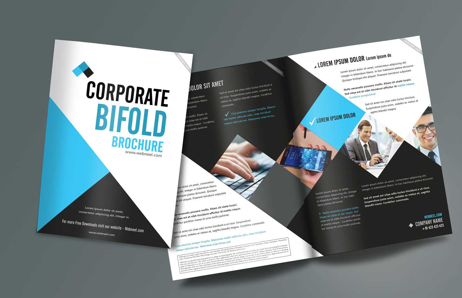 Corporate Bifold Brochure Design Templates – Freedownload Intended For Creative Brochure Templates Free Download