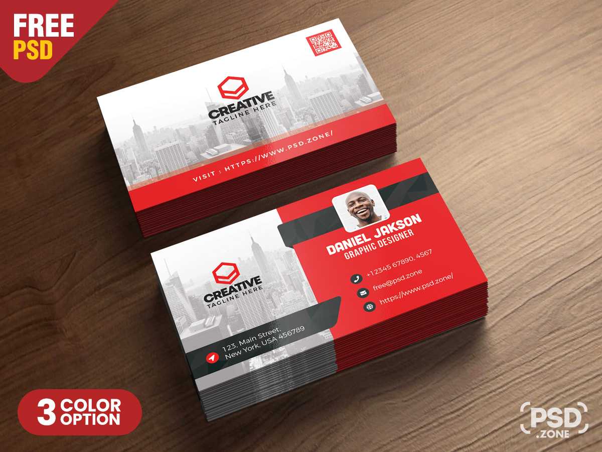 Corporate Business Card Psd Template – Psd Zone Inside Visiting Card Psd Template
