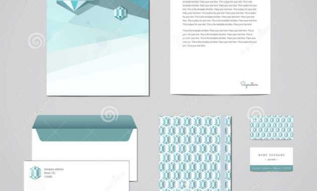 Corporate Identity Design Template. Documentation For in Business Card Letterhead Envelope Template