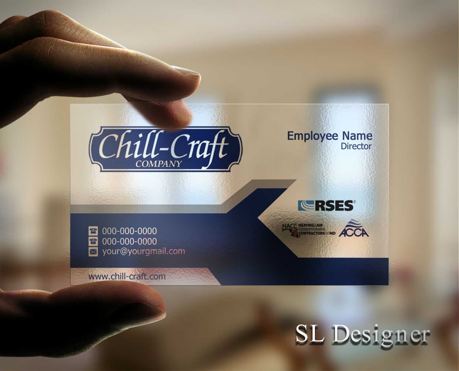 Craft Visiting Card Design Within Hvac Business Card Template
