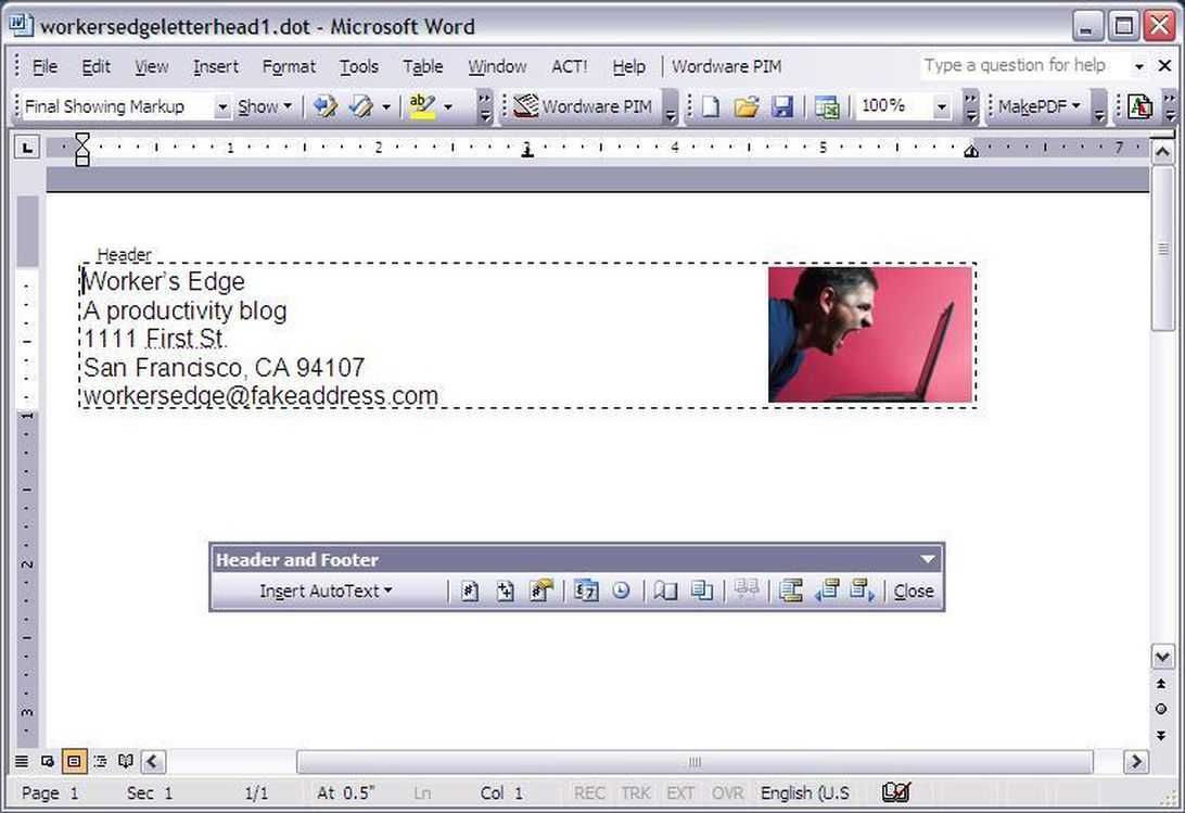 Create A Letterhead Template In Microsoft Word – Cnet Intended For How To Create A Letterhead Template In Word