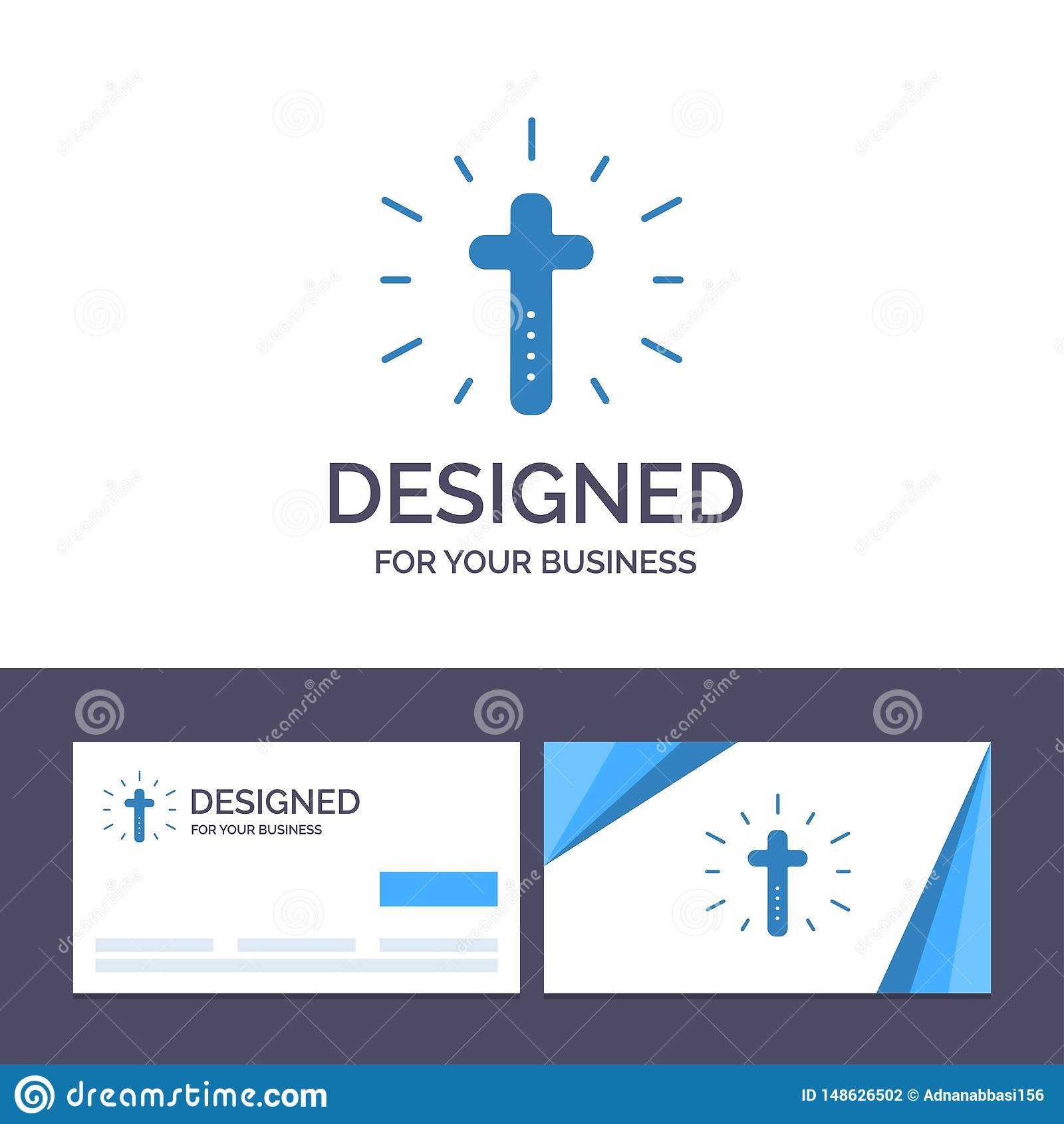 Creative Business Card And Logo Template Celebration In Christian Business Cards Templates Free