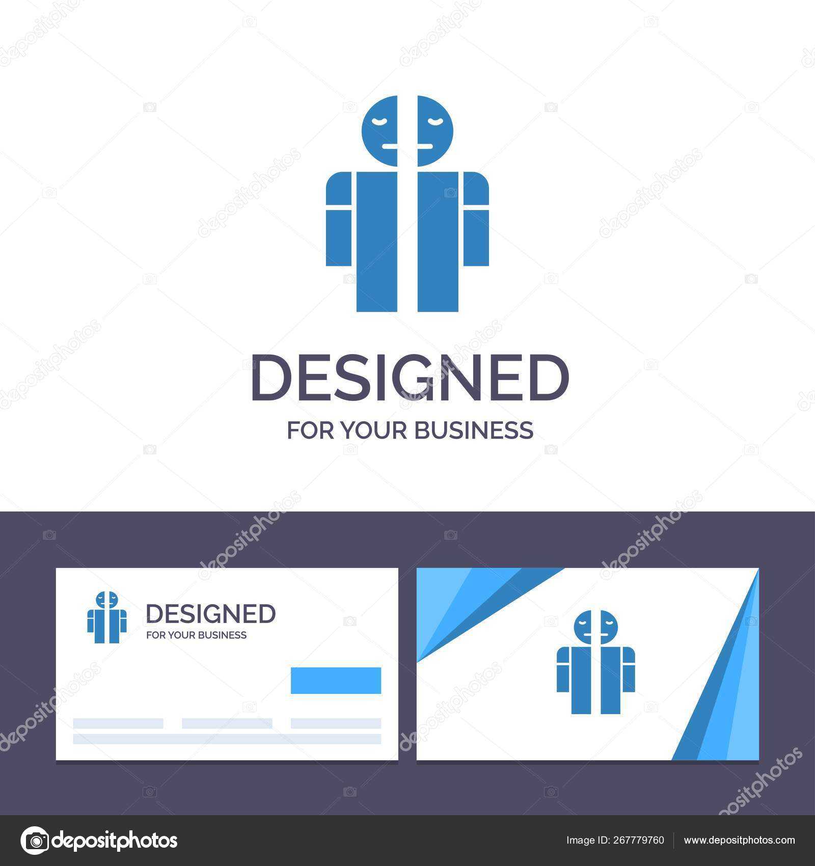 Creative Business Card And Logo Template Man Broken, Broken Pertaining To Med Cards Template