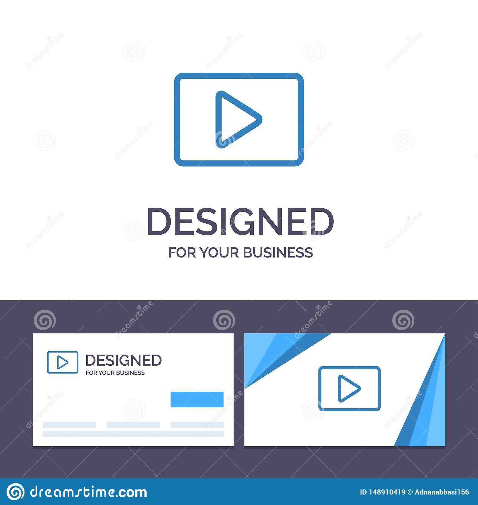 Creative Business Card And Logo Template Youtube, Paly With Push Card Template