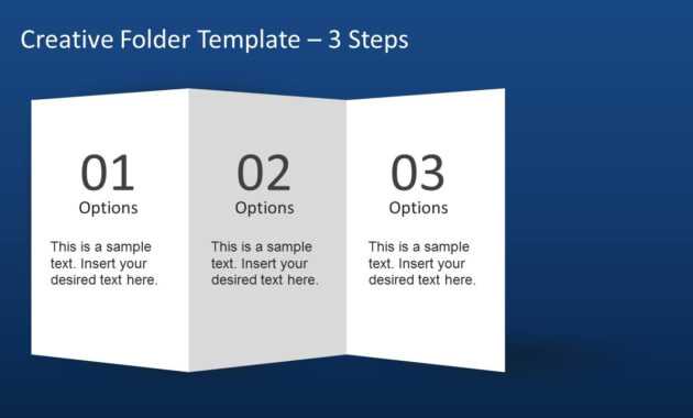 Creative Folder Template Layout For Powerpoint pertaining to Brochure 4 Fold Template