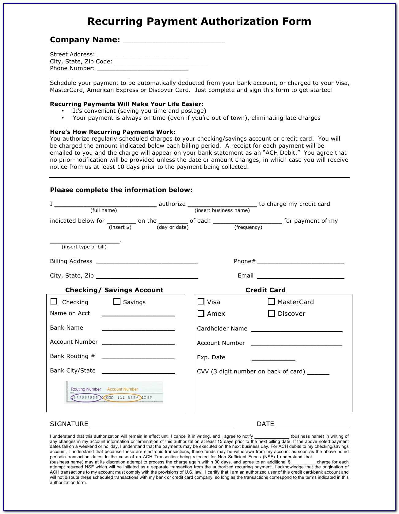 Credit Check Authorization Form For Landlords – Form Pertaining To Authorization To Charge Credit Card Template