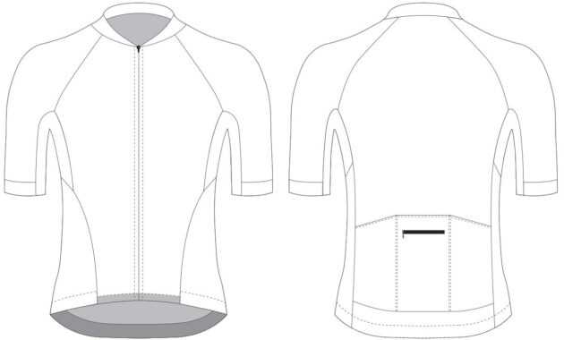 Custom Blank Cycling Jersey Design Template - Cyclingbox inside Blank Cycling Jersey Template