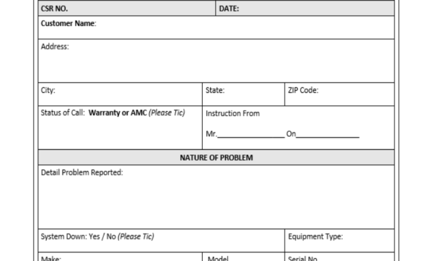 Customer Service Report Template – Excel Word Templates intended for Customer Contact Report Template