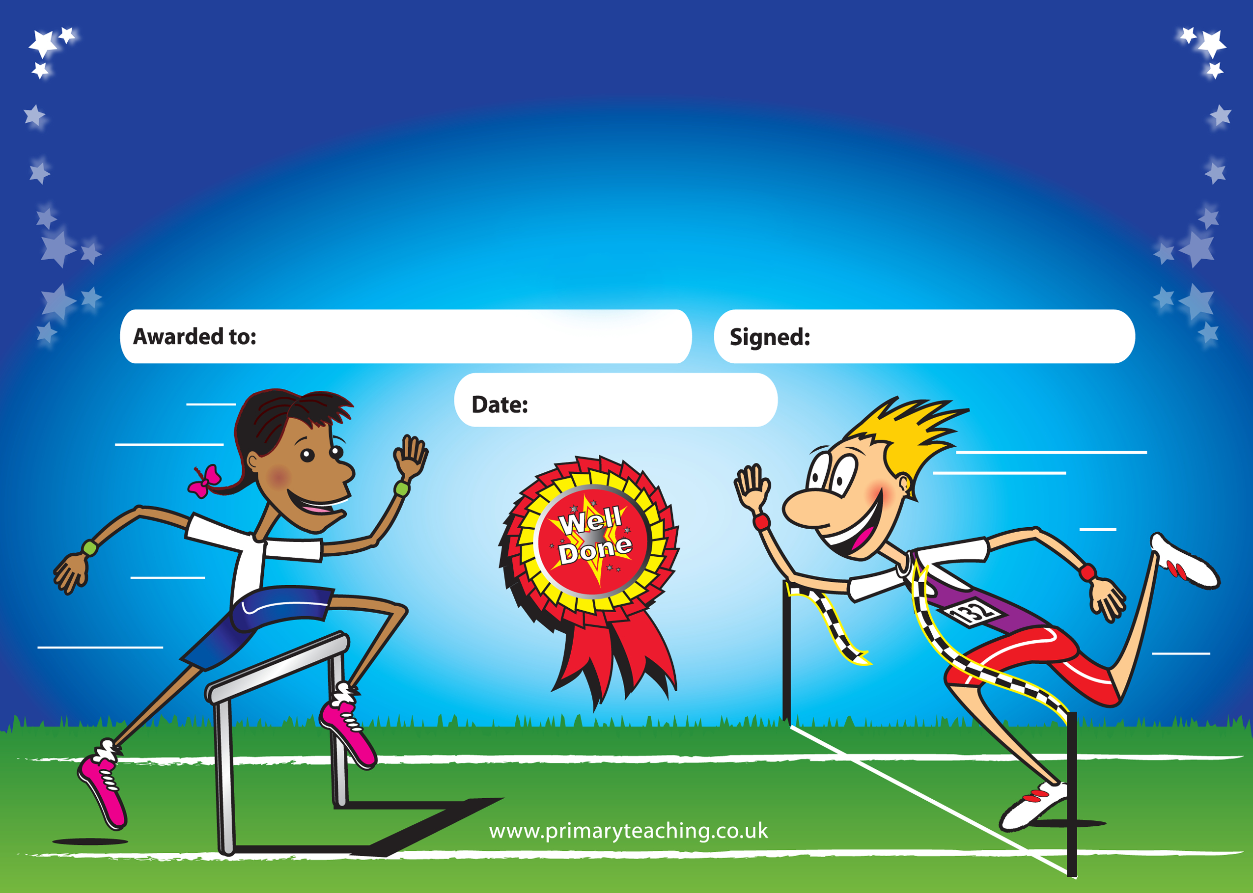 Customised Sports Day Certificate | A5 | Pupil Rewards Inside Sports Day Certificate Templates Free