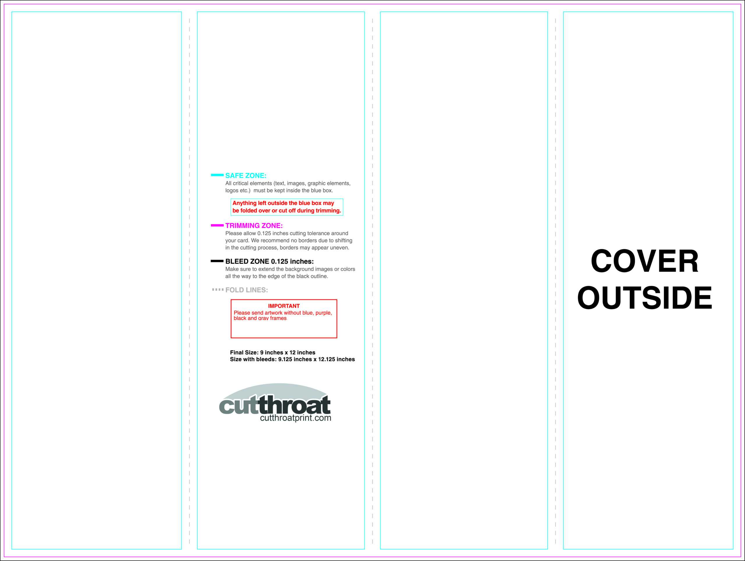 Cutthroat Printcustom Brochure Printing Within 11X17 Brochure Template