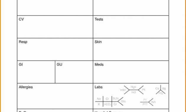 Cvicu Report Sheet Template intended for Icu Report Template