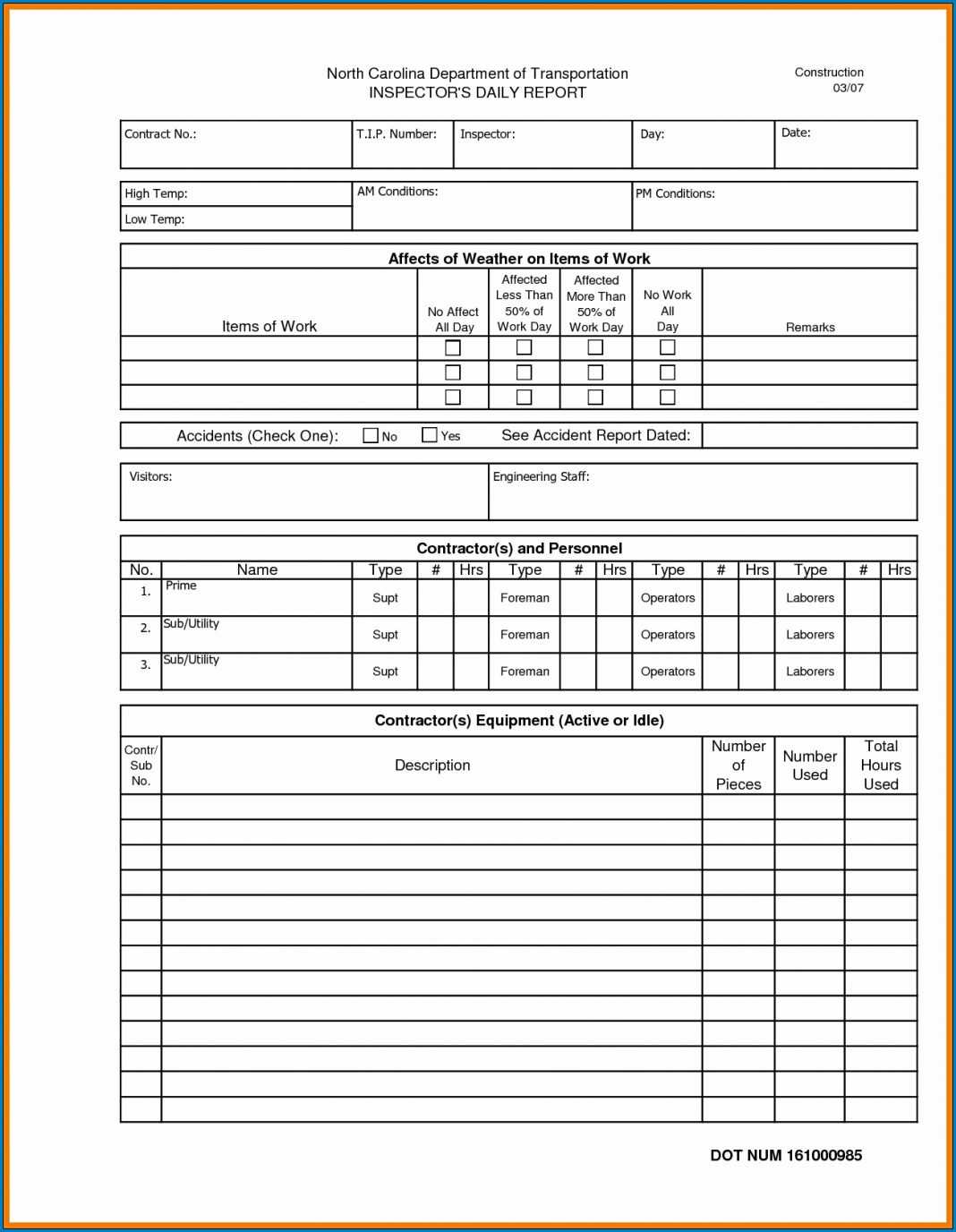 Daily Report Template Examples Construction Best Free In Daycare Infant Daily Report Template
