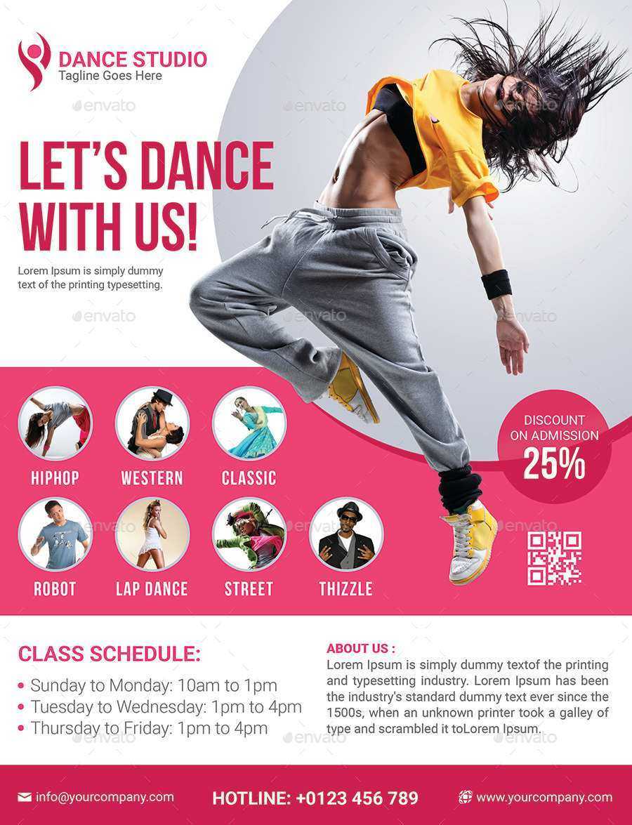 Dance Class Schedule Template – Cards Design Templates Pertaining To Dance Flyer Template Word