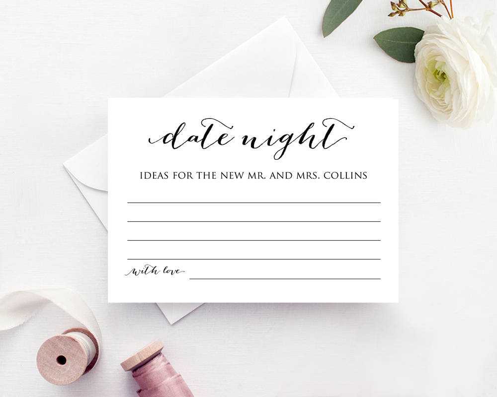 Date Night Card Templates – Zohre.horizonconsulting.co Regarding Marriage Advice Cards Templates