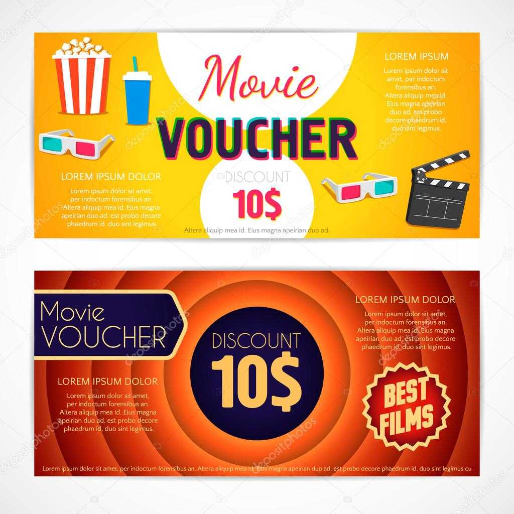 Discount Voucher Movie Template, Cinema Gift Certificate In Movie Gift Certificate Template