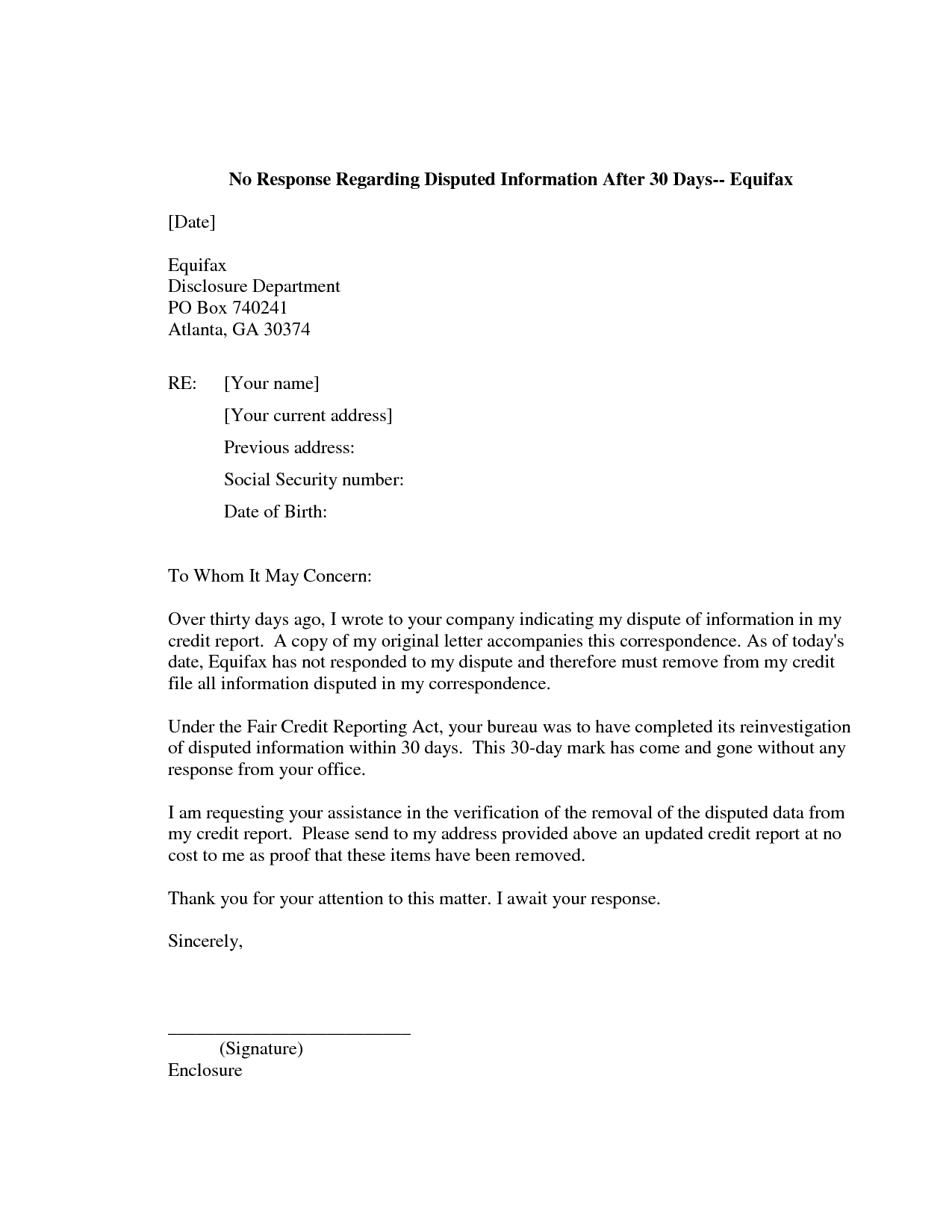 Dispute Credit Report Sample Letter Examples Debit Vs Card With Regard To Credit Report Dispute Letter Template