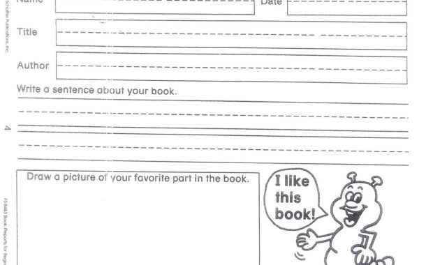 Do Book Reports 1St Grade - Assigning A Book Report In 1St within 1St Grade Book Report Template