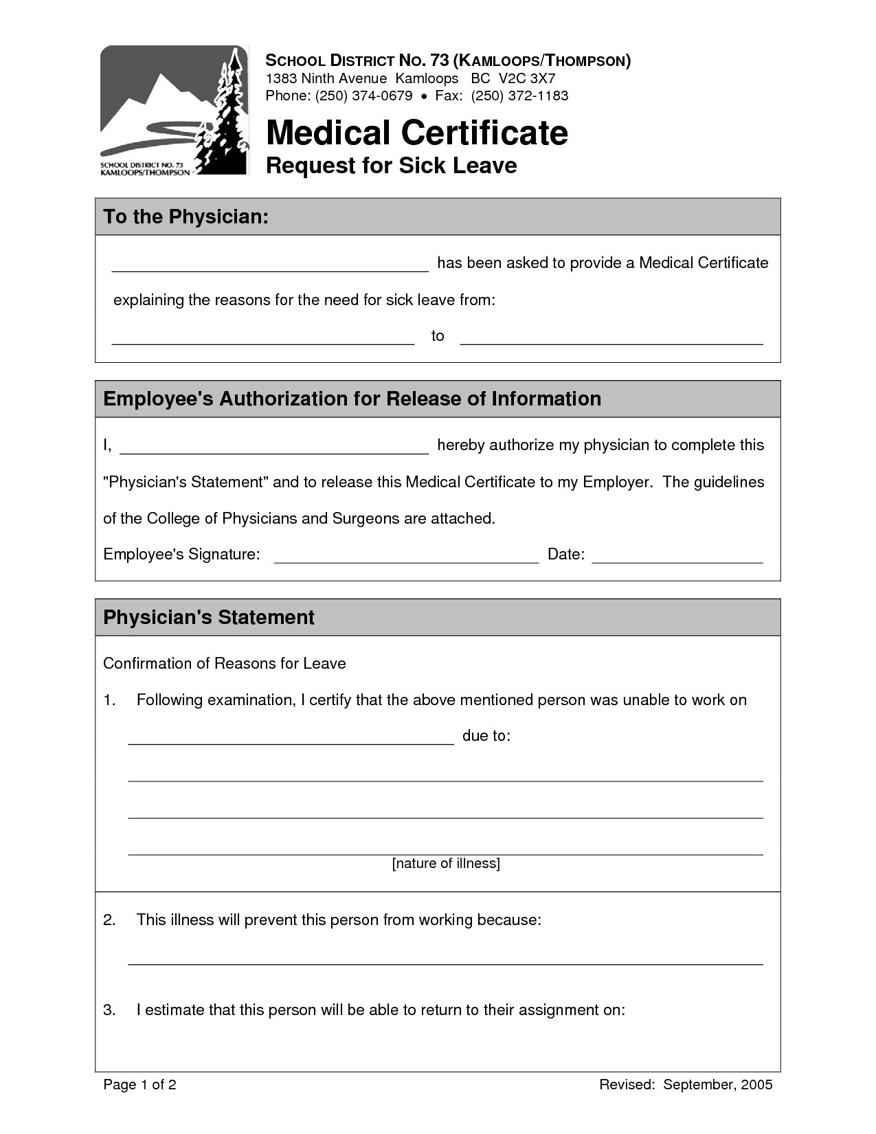 Doctor Certificate Format For Sick Leave – Mahre With Fake Medical Certificate Template Download