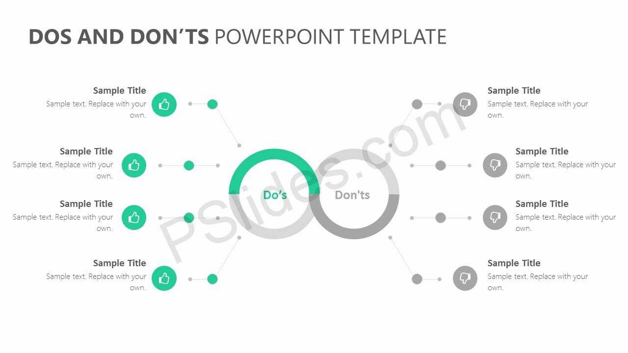 Dos And Don'ts Powerpoint Template – Pslides Inside Replace Powerpoint Template