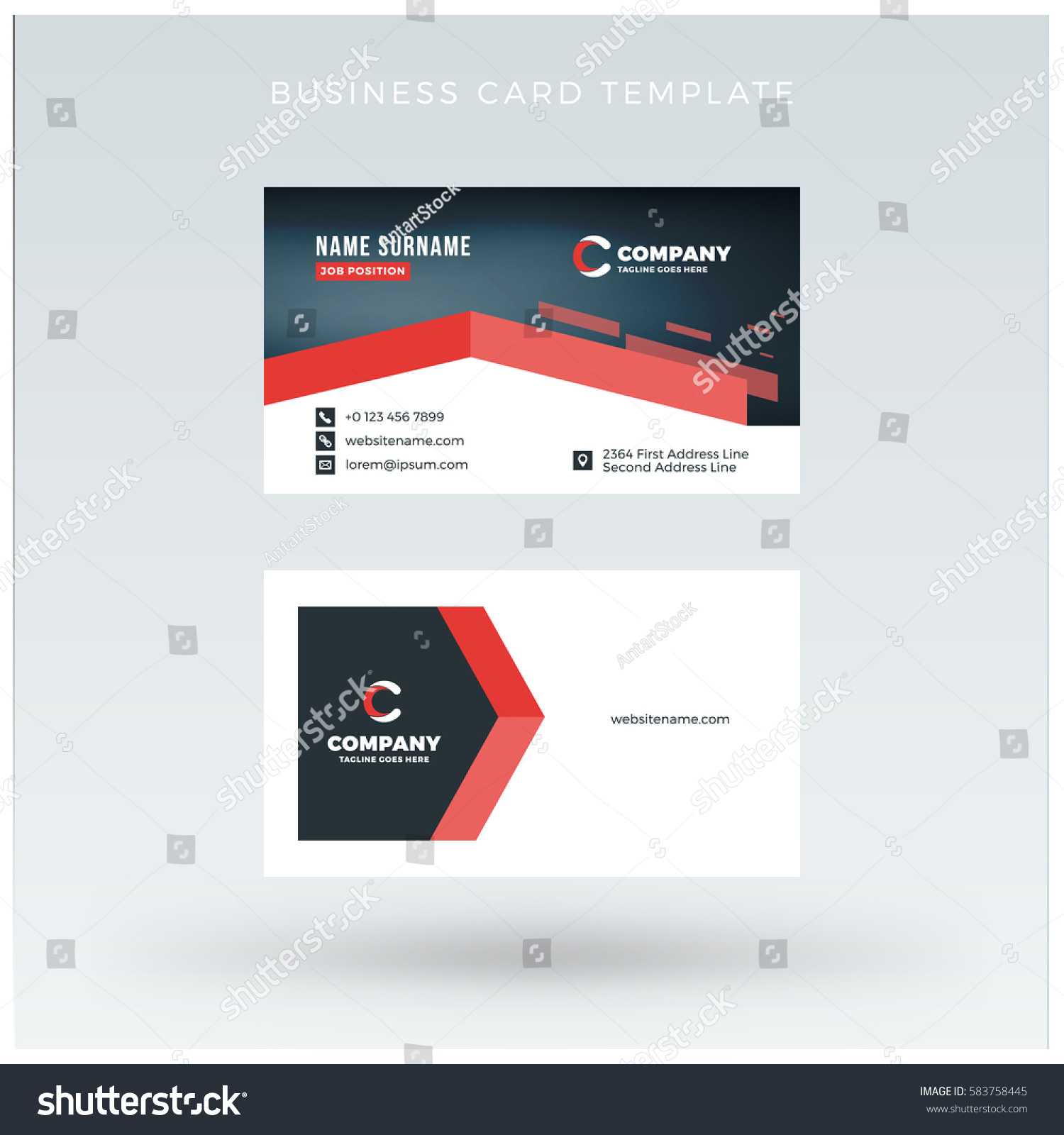 Double Sided Business Card Template Illustrator ] – Double With Double Sided Business Card Template Illustrator