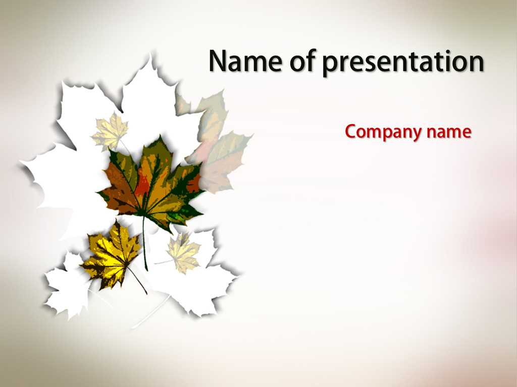 Download Free Maple Leaves Powerpoint Template For Within Free Fall Powerpoint Templates