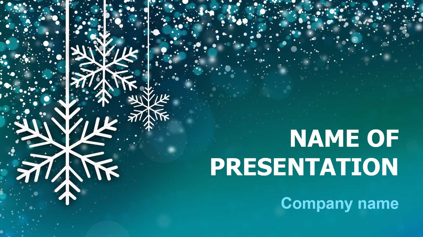 Download Free Snowing Snow Powerpoint Theme For Presentation With Regard To Snow Powerpoint Template
