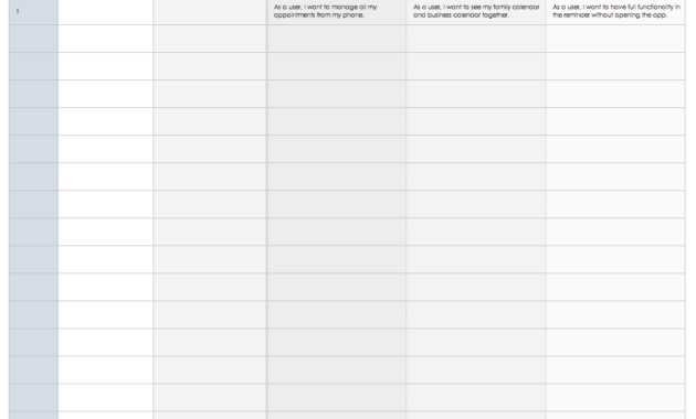 Download Free User Story Templates |Smartsheet in User Story Word Template