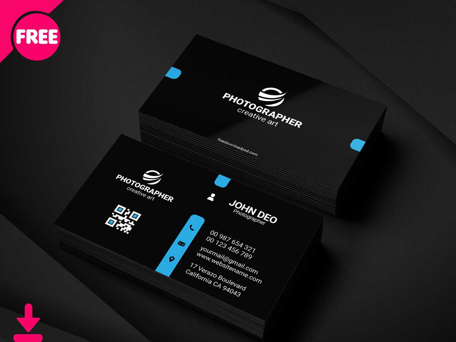 Dribbble – Free Personal Business Card Psd Template Cover Pertaining To Free Personal Business Card Templates
