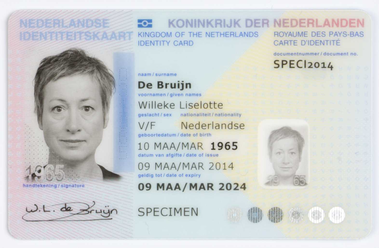 Dutch Identity Card – Wikipedia With Regard To Georgia Id Card Template