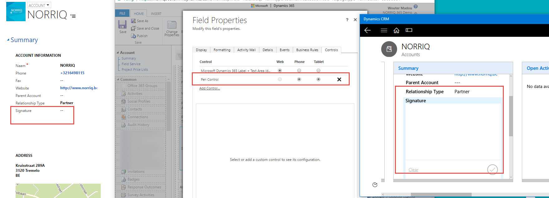 Dynamics 365 Signature In Generated Word Template In Information Mapping Word Template