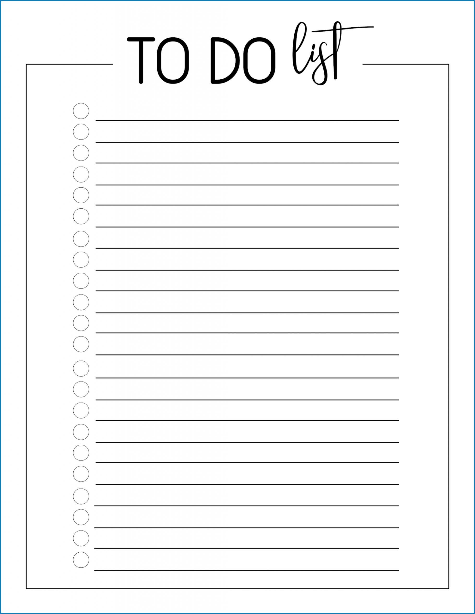 √ Free To Do List Printable Template | Templateral Throughout Blank To Do List Template